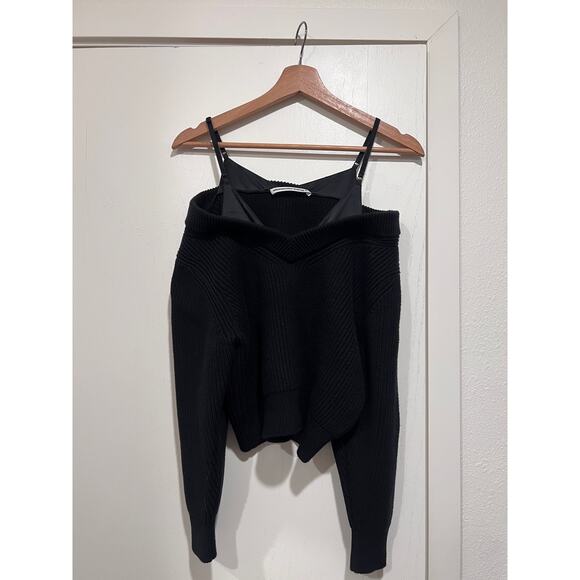 alexanderwang.t Off-Shoulder Ribbed Knit Sweater – Size S - Picture 9 of 10